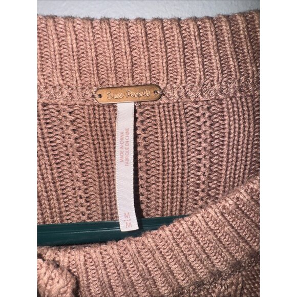 Free People All Yours Cardigan Sweater Mocha Brown Size M - Picture 3 of 6